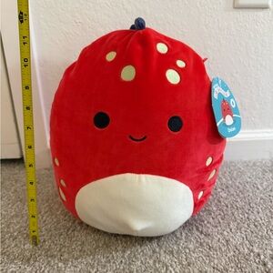 NWT - Nolan the Red Dino with Spots Squishmallow - 11 inches